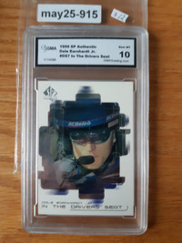 1999 SP Authentic In The Drivers Seat Dale Earnhardt #DS7 Graded