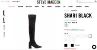STEVE MADDEN SHARI BLACK Woman Boots
