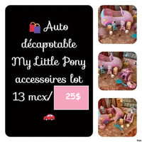 My Little Pony Auto, convertible  Pony Accessoires 13 mcx 25$