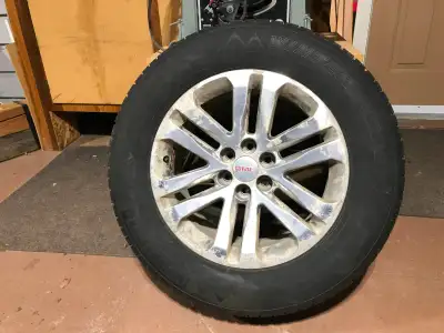 Set of 4 Winter Tires on Rims. Motomaster Winter Edge engineered by Cooper Tire. 265/60R18 Winter Ra...