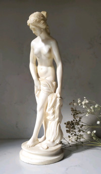 Vintage Alabaster Greek Goddess Statue Sculpture Figurine