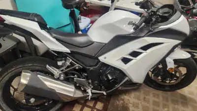 This is a Kawasaki Ninja 300. It's in used condition and has 15664 km on it. This bike is a real hea...