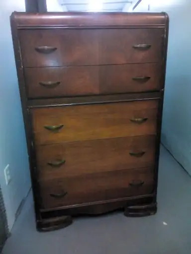 Vintage 1950`s Solid Wood Bedroom set., View more