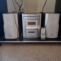 Versatile 5-Disc CD and Cassette Player Stereo System