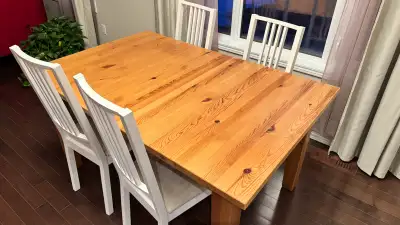 Solid Wood Extendable Dining Table (up to 8 people), View more