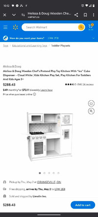 Brand new Melissa and Doug deluxe kitchen 