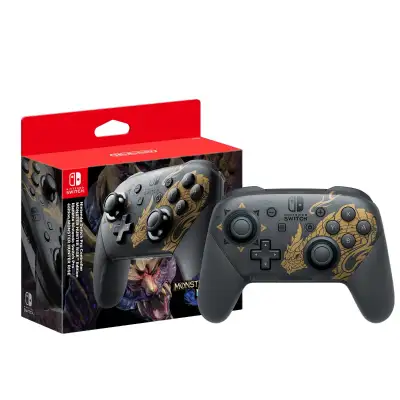 NEW Nintendo Switch Pro Controller - Monster Hunter Rise SALE!, View more