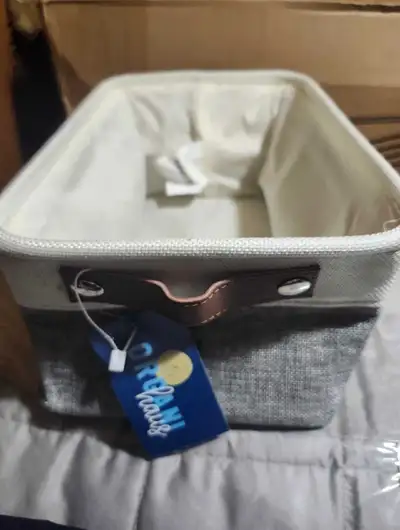 6 ORGANI Haus Storage Bin - Grey and White, View more