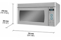 PANASONIC STAINLESS STEEL OVER THE RANGE MICROWAVE FOR SALE,*