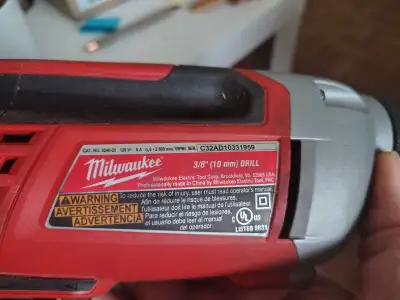 Milwaukee 3/8 electric drill , View more