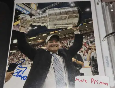 Ray Shero signed 8x10 photo Penguins Hockey / Photo 8x10 signée, View more