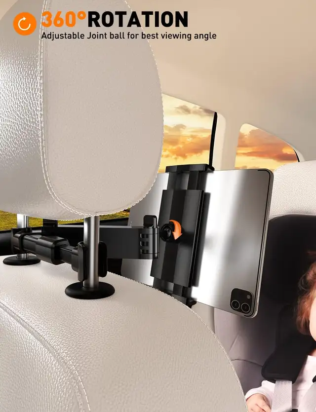 Car Headrest Tablet Mount Holder - Tryone Stretchable Backseat560191163891066881
