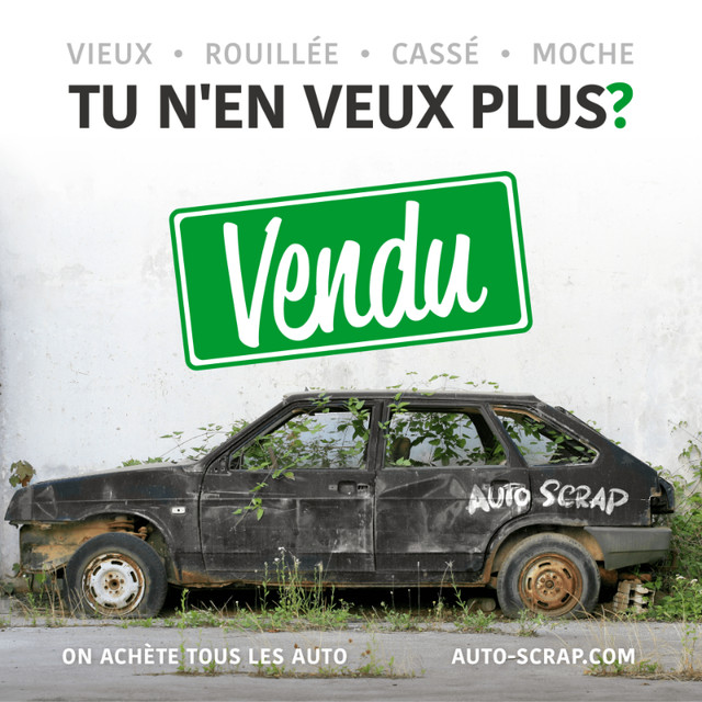 Vend ton Auto En 5 Minutes✅ Partout À Montreal! ☎️ 833-274-0276 dans Collecte de rebuts  à Ville de Montréal