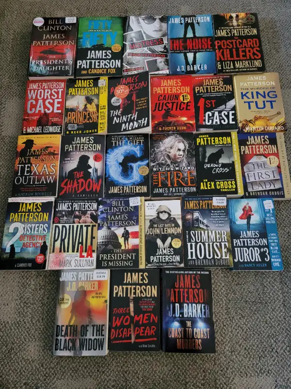 James Patterson novels.  $5 each in Fiction in Lloydminster - Image 2