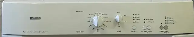 - Electric Dryer “KENMORE” H36/W27/D2663234474656129122