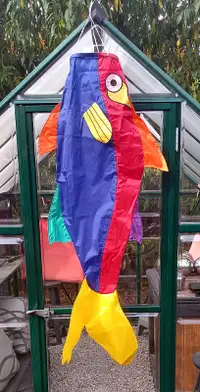 High Quality Happy Fish Windsock .. As New Patio
