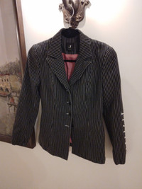Woman's Pinstripe Suit Jacket and Skirt