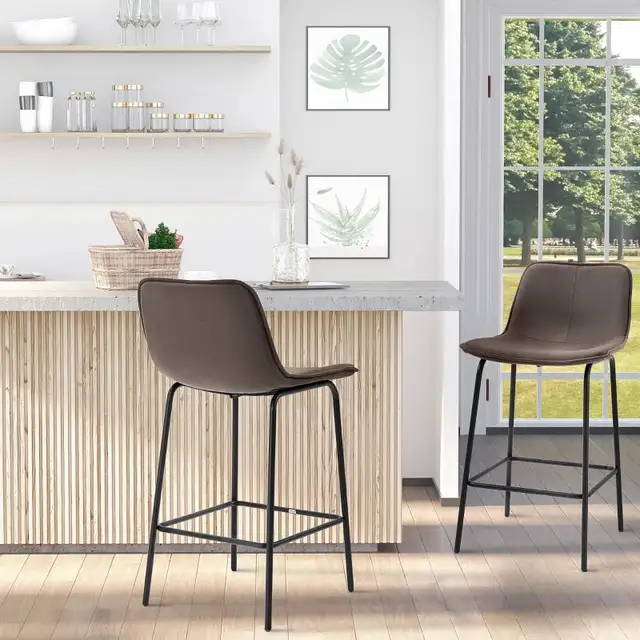 Upholstered Counter Height Bar Chair, 26" (66 cm) Kitchen Stools in Chairs & Recliners in Markham / York Region - Image 5