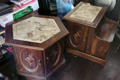 2 end tables, View more