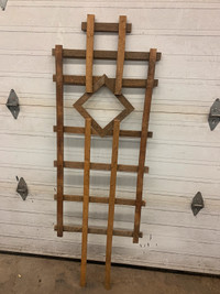  Rustic handmade garden trellis. Reclaimed wood.