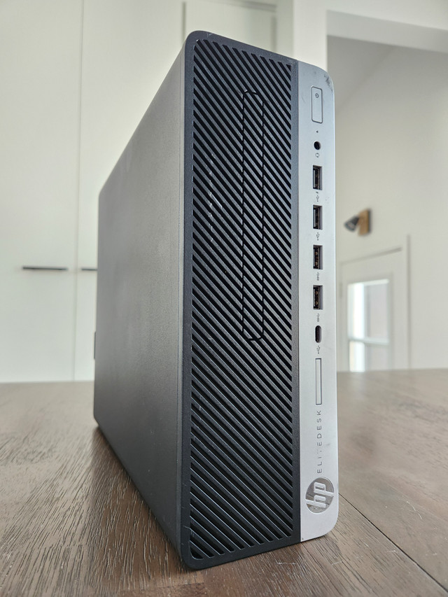 Desktop HP EliteDesk G4 | AMD Core | 8Gb RAM | 256Gb SSD + 1Tb dans Ordinateurs de bureau  à Laval/Rive Nord