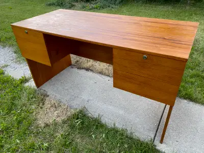 Teak MCM vintage office desk, View more