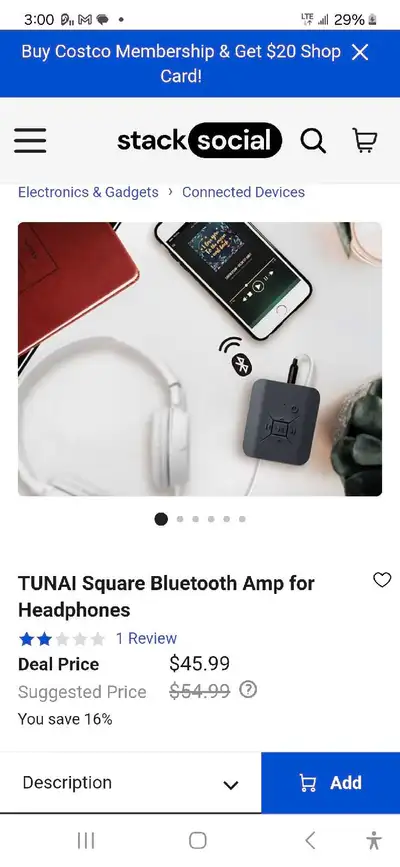 Bluetooth receiver for headphones , View more