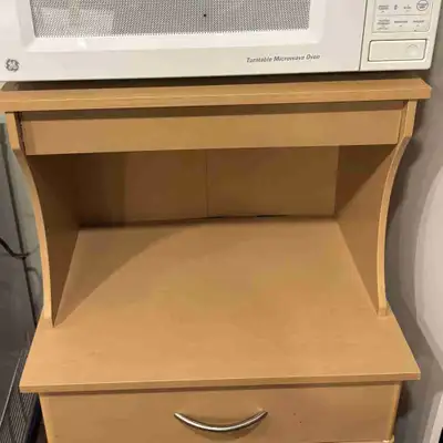 micro wave oven + furniture stand, View more