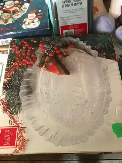 New Glass Xmas Dish , View more