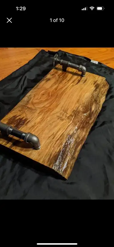 Live edge maple shelves, View more