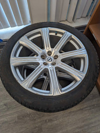 Pair (2) of Volvo 21" 8-Spoke Diamond Cut Allow Wheels and Tires