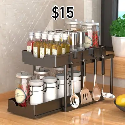 Under Sink Organizers Kitchen Storage Rack Rust Prevention , View more