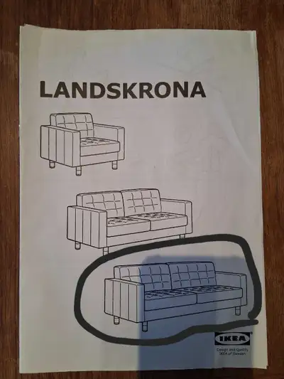 IKEA Landskrona leather Sofa 4 seater, View more
