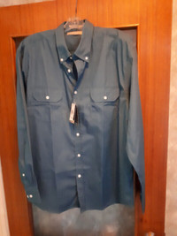 Men's Blue Shirt - Brand new with tags - large - 16.5 neck
