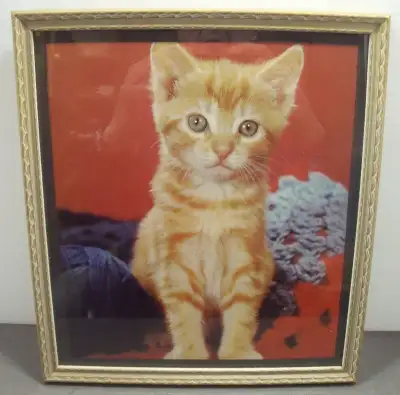 VINTAGE KITTEN PRINT/PHOTO 8" x 9", View more