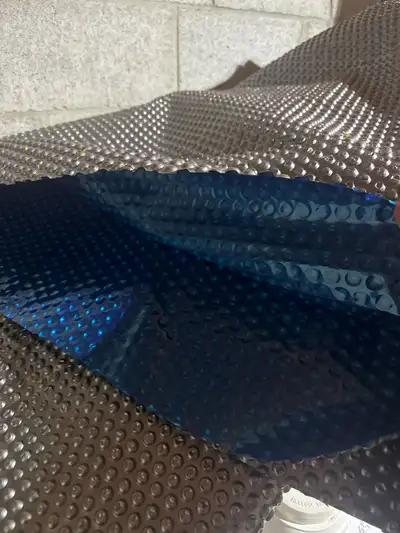 16mil 16ft round above ground pool blue solar blanket, View more