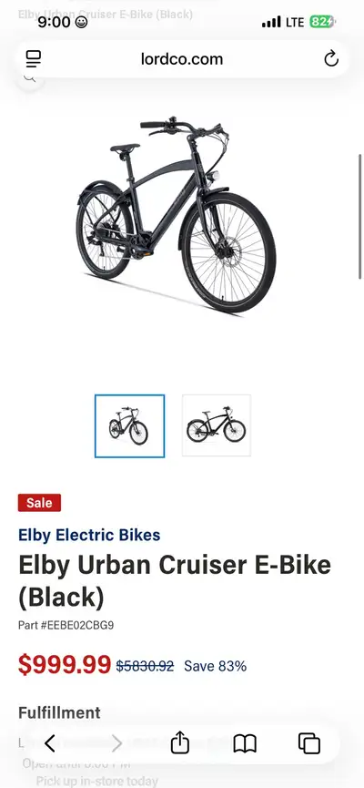Elby Urban Cruiser E-Bike -high end brand  Brand New in Box, View more
