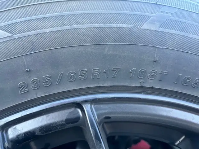 Yokohama Ice Guard winter tires w/ 17” black powder coated rims in Tires & Rims in Red Deer - Image 4