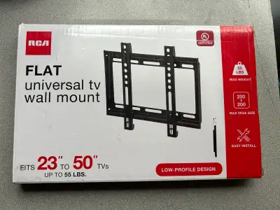 I have a new RCA Flat Universal TV Wall Mount model MOMFX50BK. It is suitable for screen sizes from...