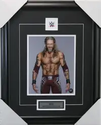 Edge signed autograph WWF WWE wrestling 8x10 framed