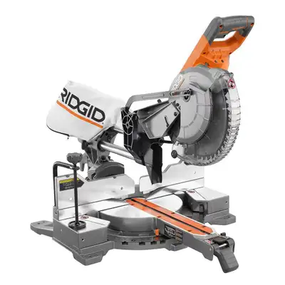 RIDGID 15-Amp 10-inch Dual Bevel Sliding Mitre Saw (R4210), View more