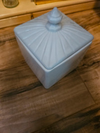Westmoreland Milk glass square dish with lid