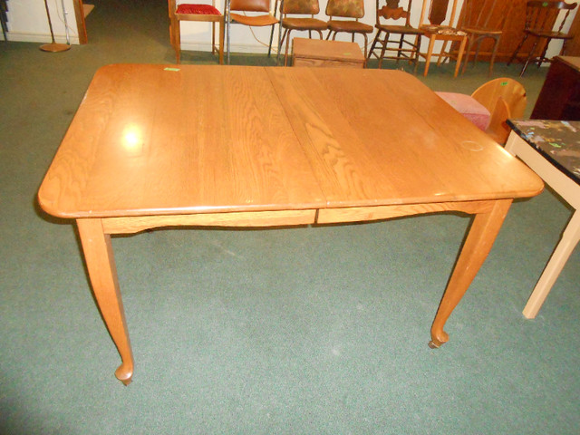 Solid wood table on wheels in Dining Tables & Sets in Peterborough