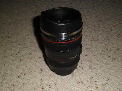 Camera Lens Thermos Cup Black 5.5", View more