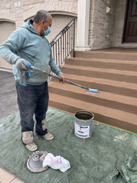 Parging stairs concrete  stucco painting 6475013023