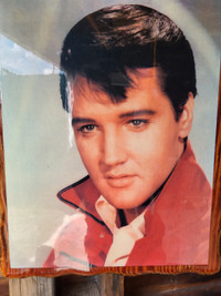 Elvis pic on wood for sale 