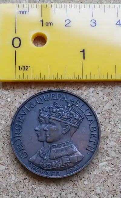 1. 1937 FORD MOTOR CORONATION MEDAL; 1937 CORONATION MEDAL GEORGE VI; a. This 1937 Coronation of Geo...