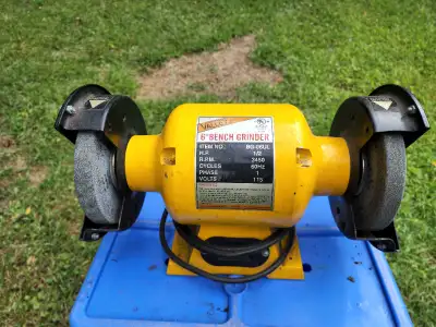 6" Valley 1/2 HP 115 V 3450 RPM Bench Grinder, View more
