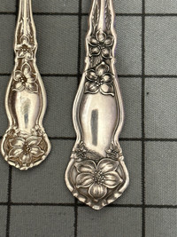 Antique 191”  ORANGE BLOSSOM silver plated spoons Rogers, needed
