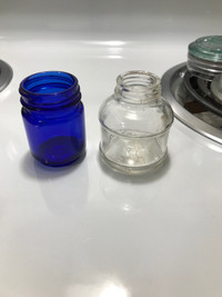 Vintage Vicks Jar and Ink Bottle.( $2 each ).